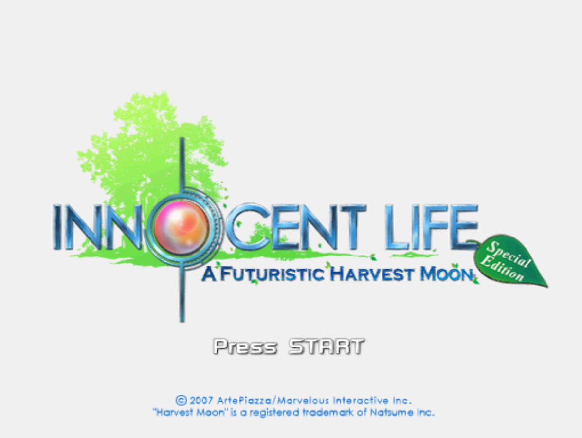 Innocent Life title screen