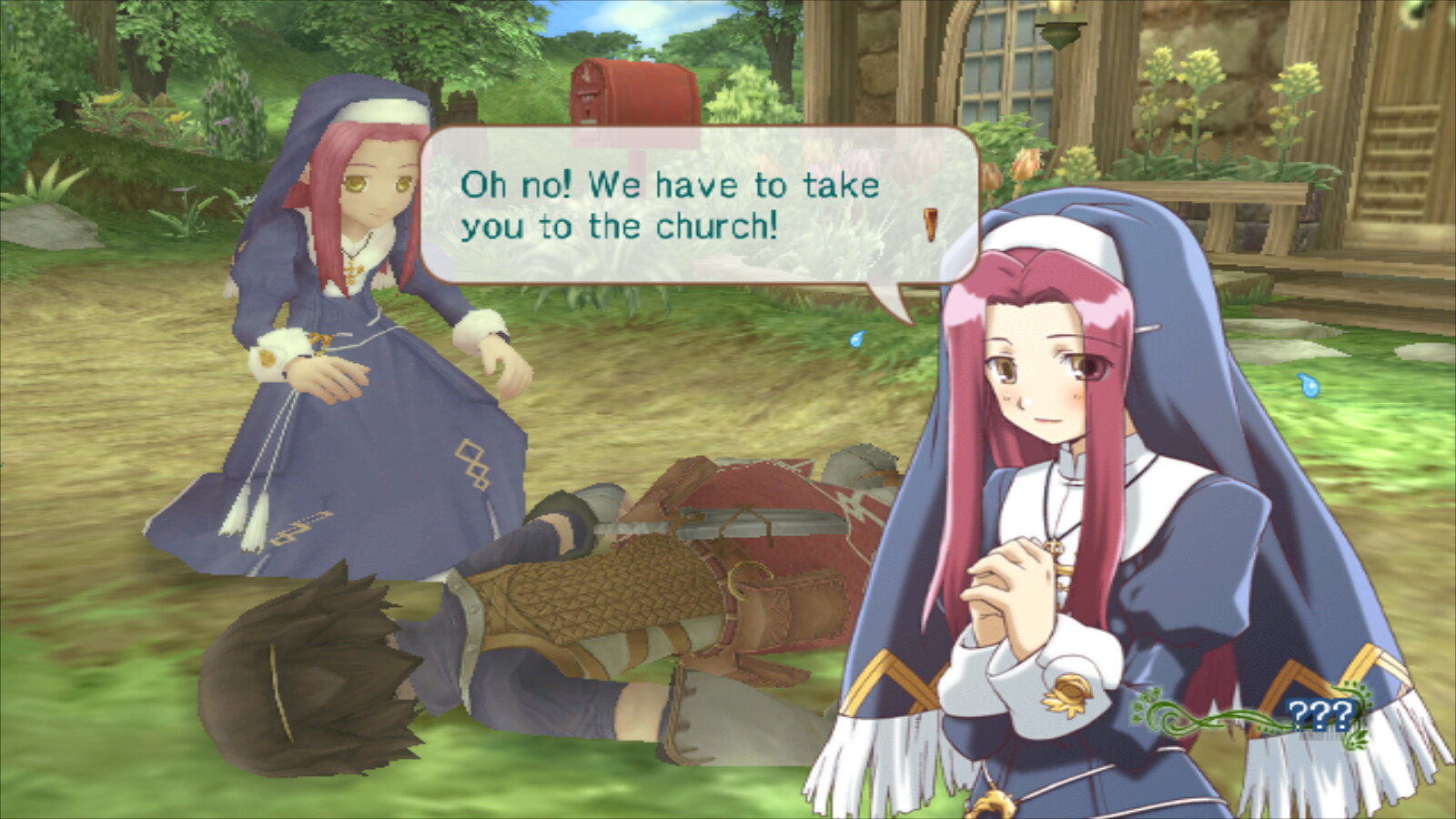 Rune Factory Frontier Screenshot: Lara rescue