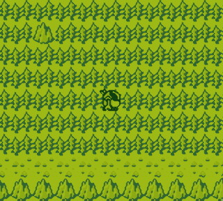 SaGa 2 / Final Fantasy Legend II Screenshot: Hill in southern forest